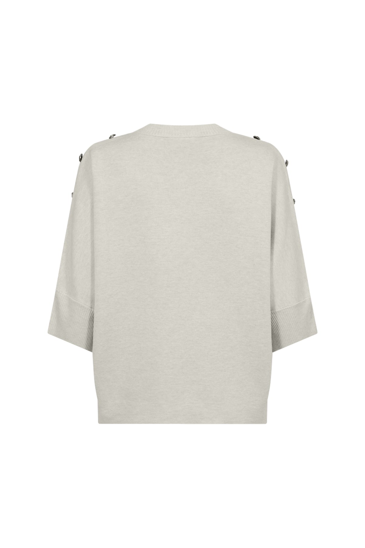 Lichte melange trui van Freequent, Fqani Moonbeam, zachte stof, geribbeld ontwerp, comfortabele pasvorm, voor dames.