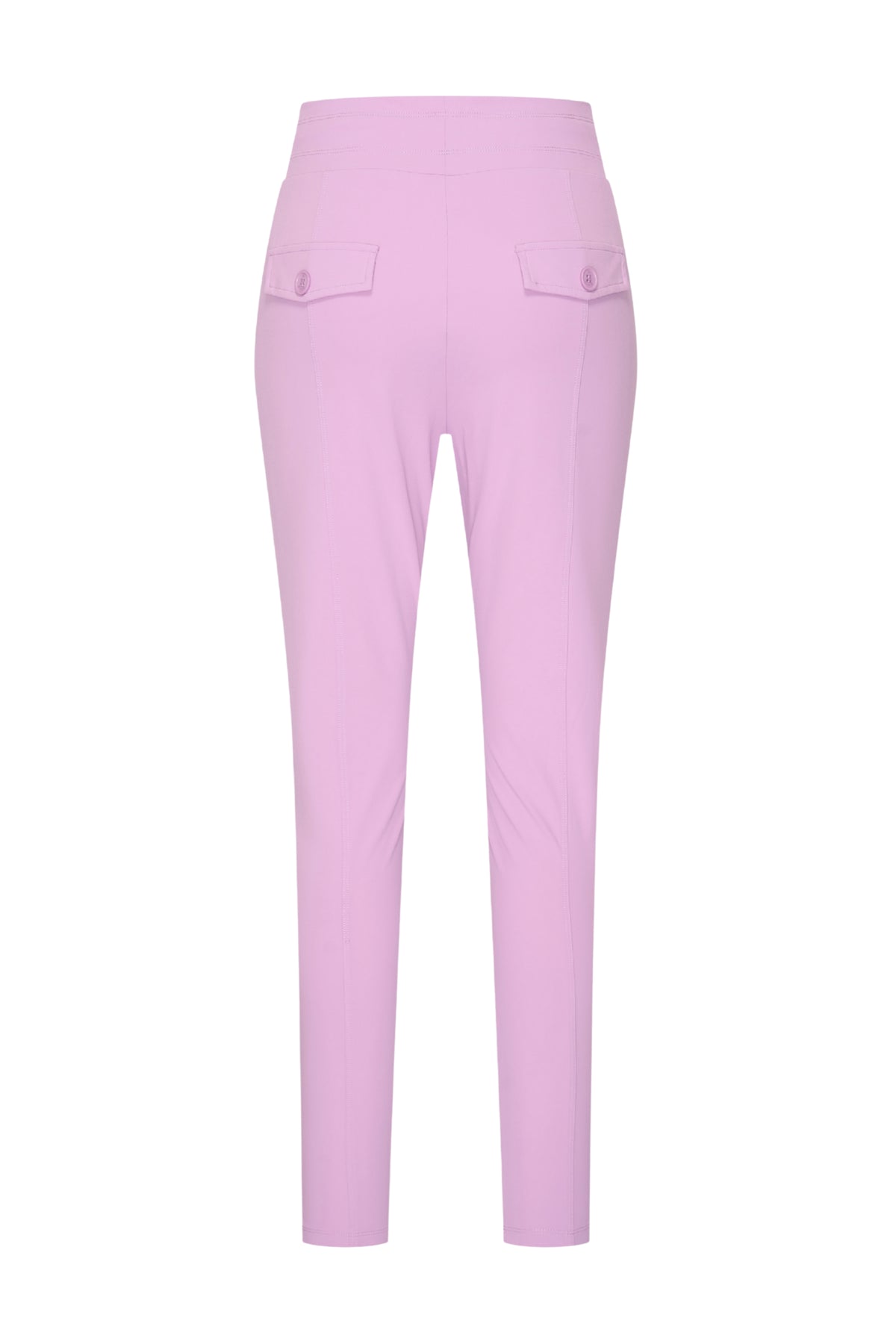 Mi Piace travelbroek in lichtlila kleur, comfortabele pasvorm en modieus ontwerp voor reizen en casual dragen.