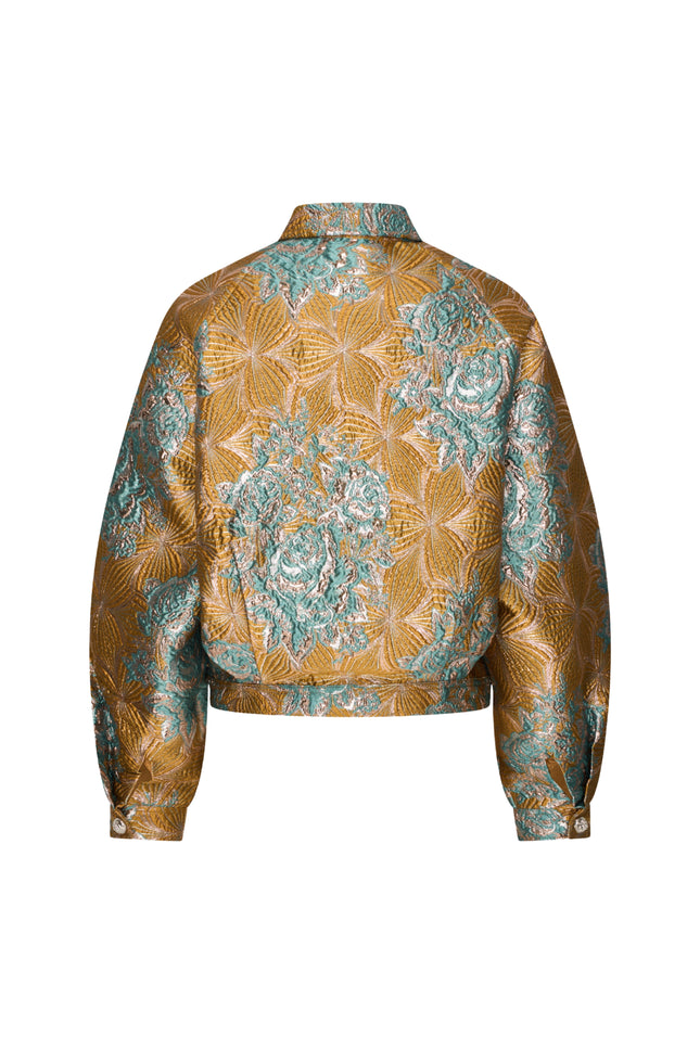Jacket Jacquard Petrol Yellow 202783