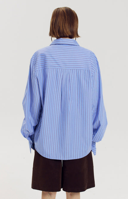 Blouse Ted Stripe Blue AW6C601
