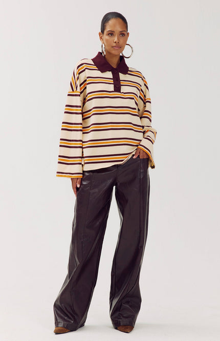 Top Pollie Paprika Stripe AW6P501
