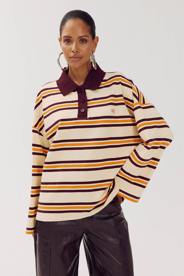 Top Pollie Paprika Stripe AW6P501