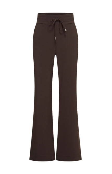 Bonded Travel Broek Flared Espresso 202631