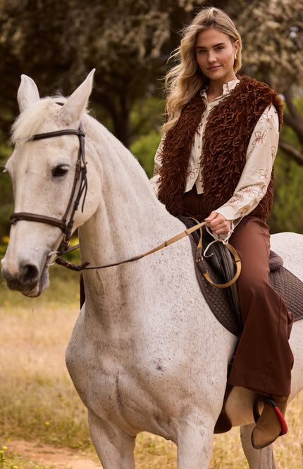 Gilet Mila Feather Espresso NKF08026