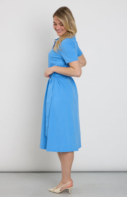 You're My Lobster by K-design Jurk Midi Polo Met Knoopjes Marina C757L Stretchshop.nl