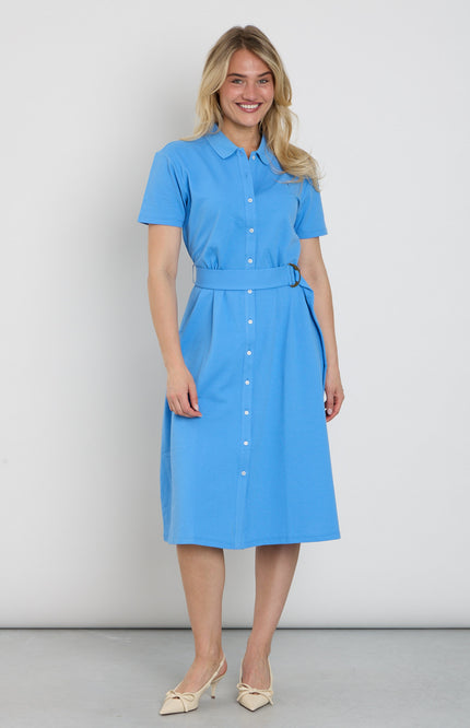 You're My Lobster by K-design Jurk Midi Polo Met Knoopjes Marina C757L Stretchshop.nl
