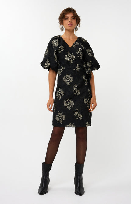 Jurk Jacquard Black W25.09700