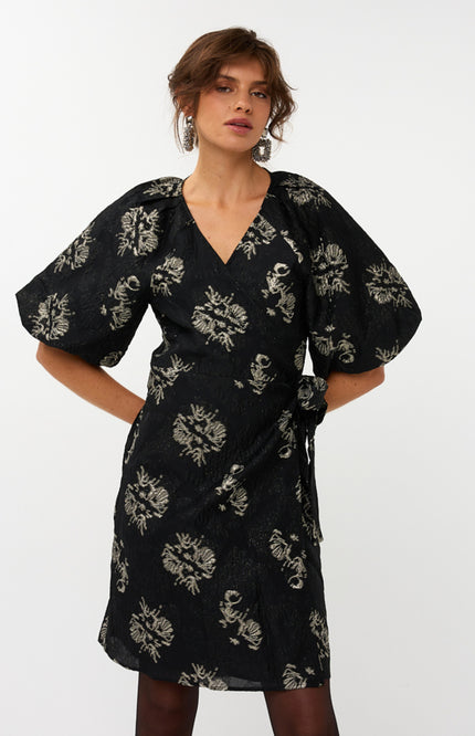 Jurk Jacquard Black W25.09700