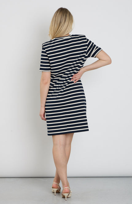 You're My Lobster by K-design Jurk Gestreept Navy C753L Stretchshop.nl