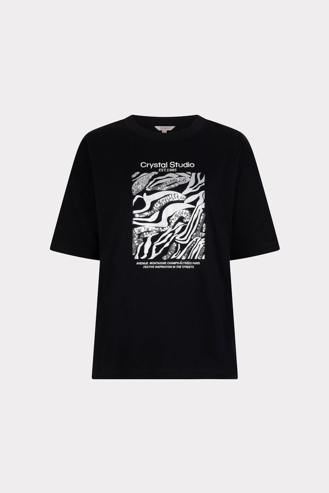T-shirt Crystal Studio Black W25.05715