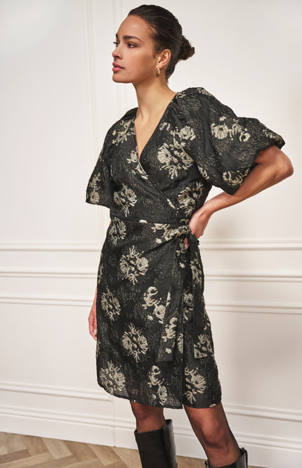 Jurk Jacquard Black W25.09700