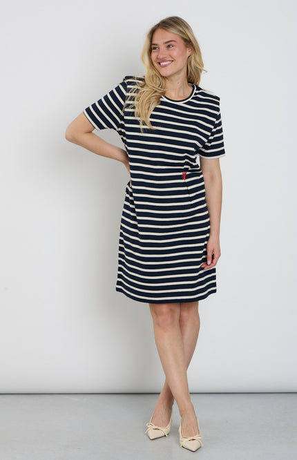 You're My Lobster by K-design Jurk Gestreept Navy C753L Stretchshop.nl