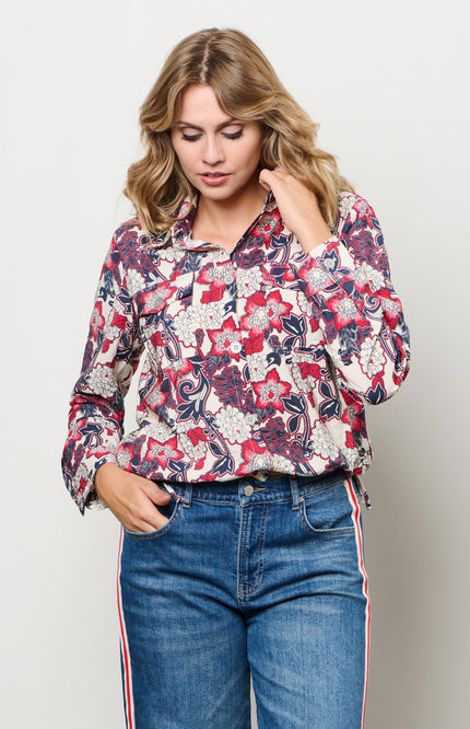 Jacket Margje Flower Red Multi JA152