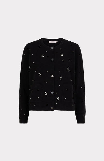 Vest Embellished Black W25.07702