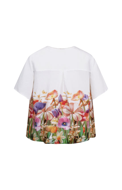 Freequent Blouse Fqmaise Brilliant White Ballerina 208280 Stretchshop.nl