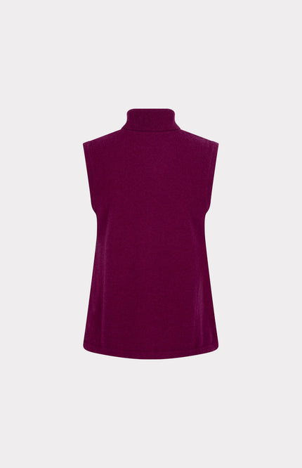 Sweater Wool Col Maroon W25.07704