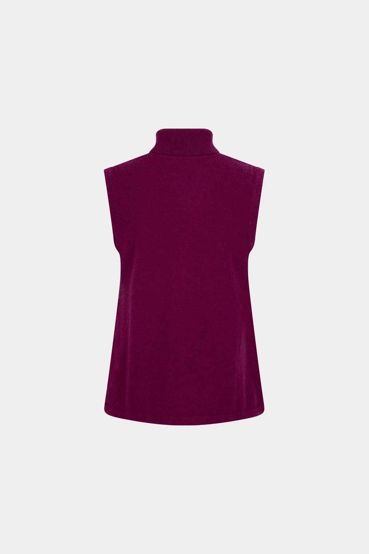 Maroon EsQualo wollen sweater met col, korte mouwen en comfortabel ontwerp, gedragen door een model.