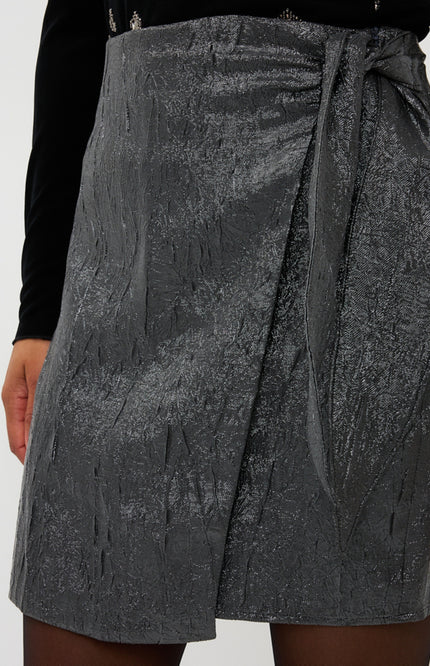 Rok Bow Crinkle Metallic Anthracite W25.09705