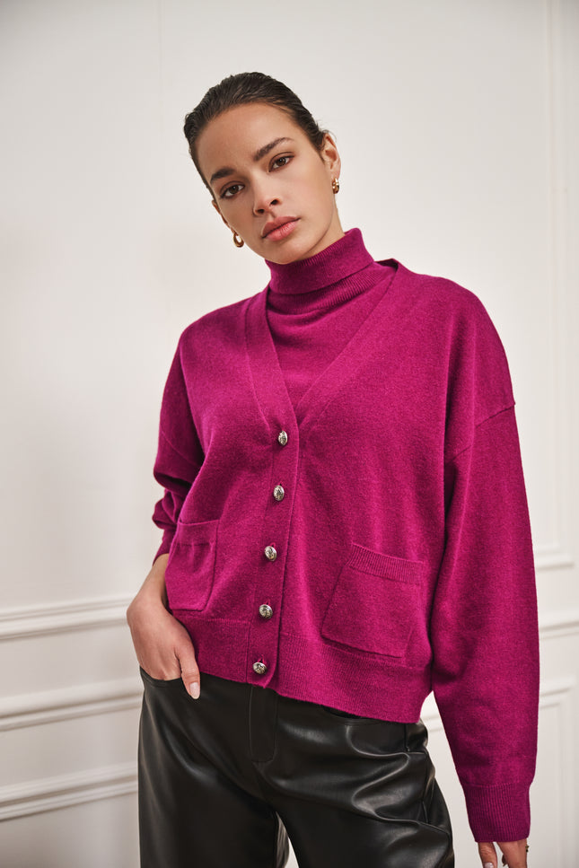 Vest Wool Maroon W25.07705