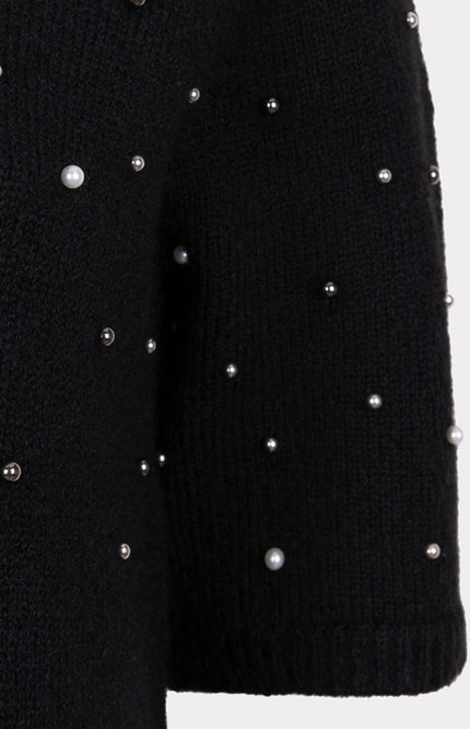 Jurk Pearls Black W25.07712