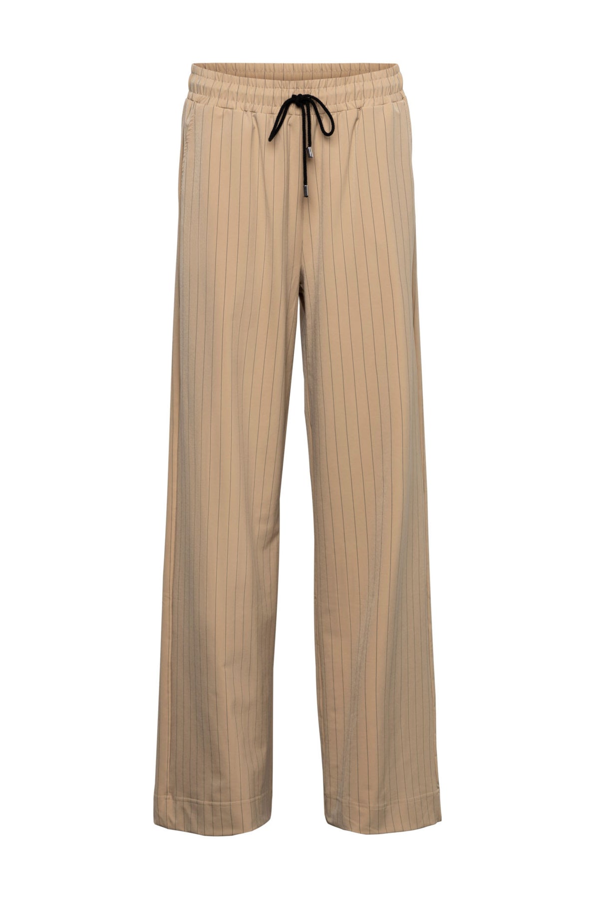 Vakantiebroek Parisa Stripe Sunset van &Co woman, met kleurrijke strepen en comfortabele pasvorm, geschikt voor reizen en casual dragen.