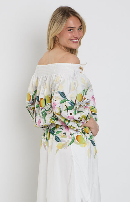 You're My Lobster by K-design Top Off The Shoulder Met Design C351L-P085 Stretchshop.nl