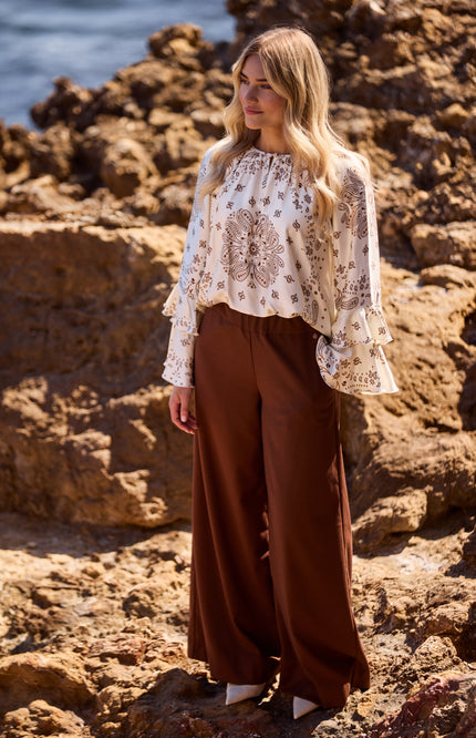Broek Lieve Espresso NKF09059