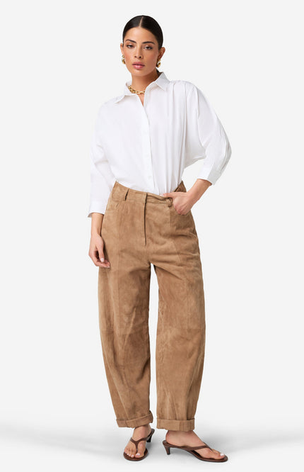 Ibana Broek Parla Suede Iced Coffee Stretchshop.nl