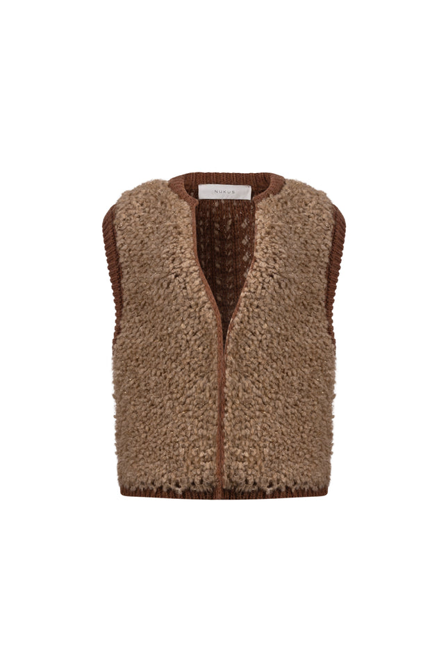 Gilet Lana Toffee Espresso NKF08031