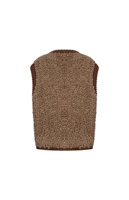 Gilet Lana Toffee Espresso NKF08031