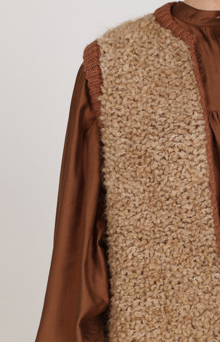 Gilet Lana Toffee Espresso NKF08031