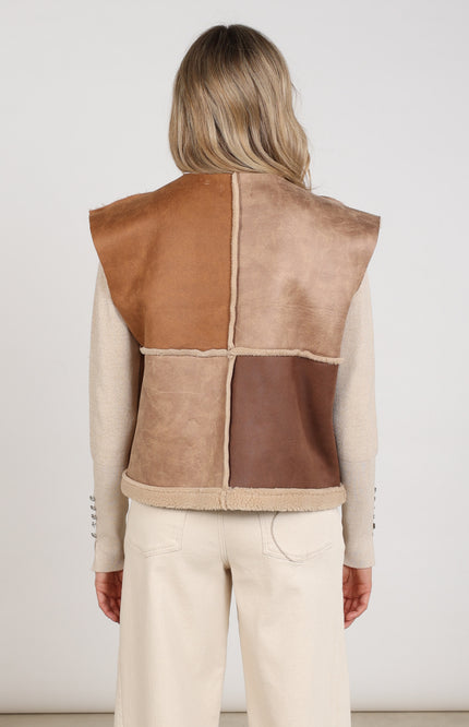 Gilet Helen Sand Toffee NKF08030