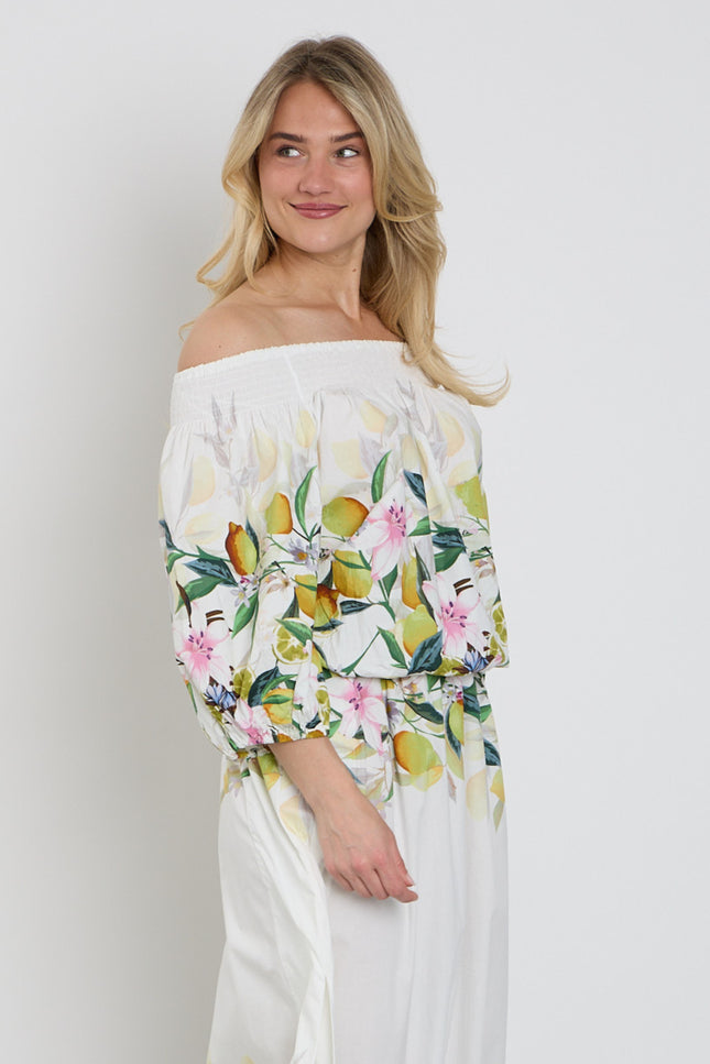 You're My Lobster by K-design Top Off The Shoulder Met Design C351L-P085 Stretchshop.nl