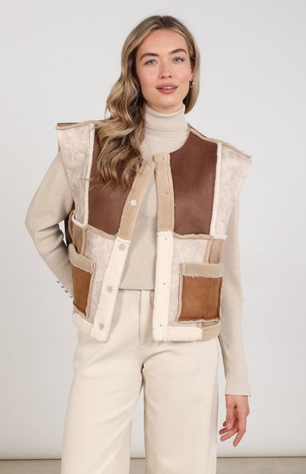 Gilet Helen Sand Toffee NKF08030