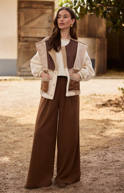 Gilet Helen Sand Toffee NKF08030