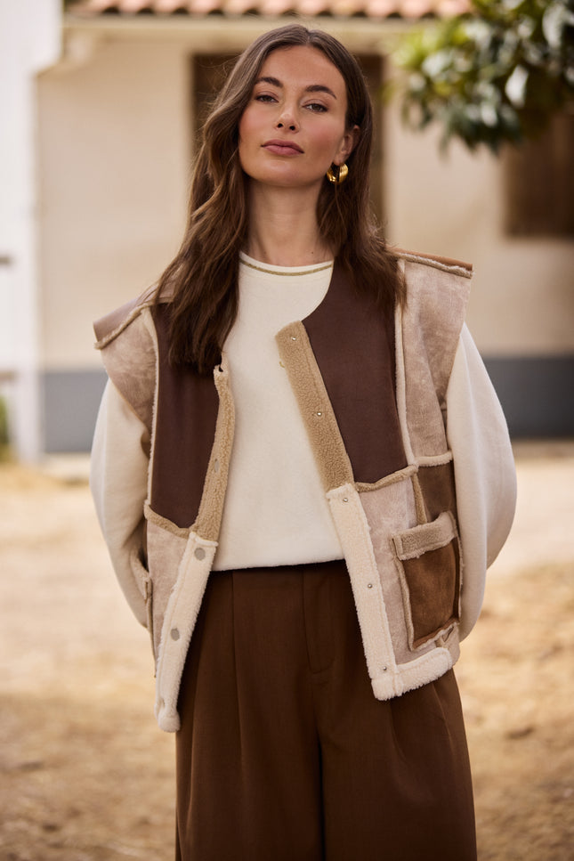 Gilet Helen Sand Toffee NKF08030