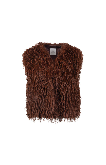 Gilet Mila Feather Espresso NKF08026