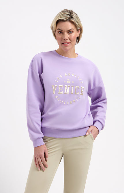 Lady Day Sweater Venice Soft Violet L25-301-3174 Stretchshop.nl