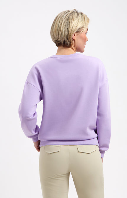 Lady Day Sweater Venice Soft Violet L25-301-3174 Stretchshop.nl