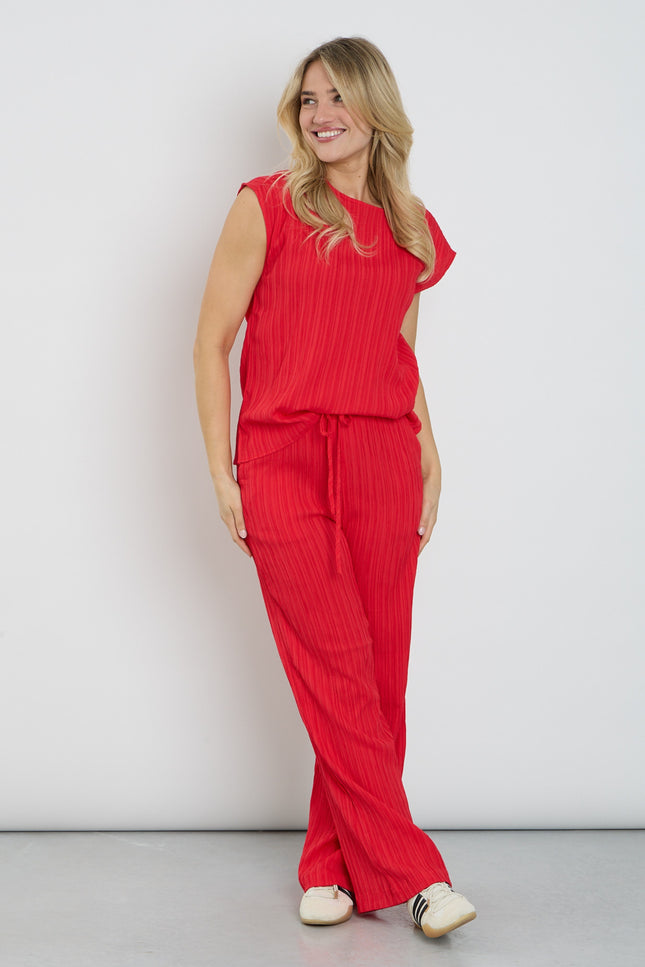 Freequent Broek Fqgrsvalse True Red 207686 Stretchshop.nl