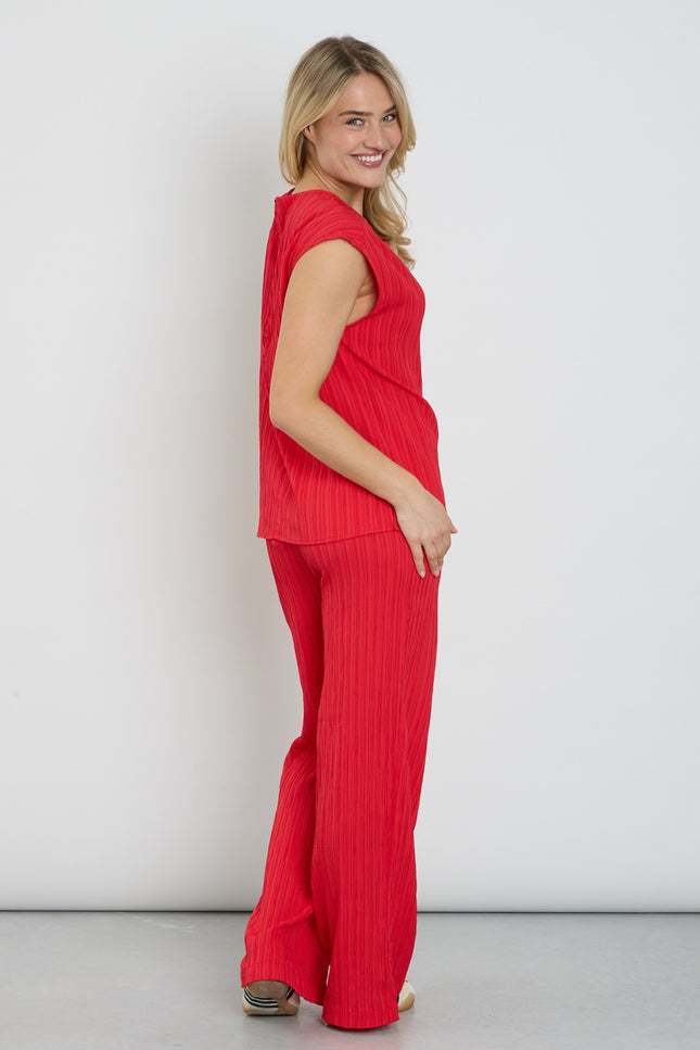Freequent Broek Fqgrsvalse True Red 207686 Stretchshop.nl