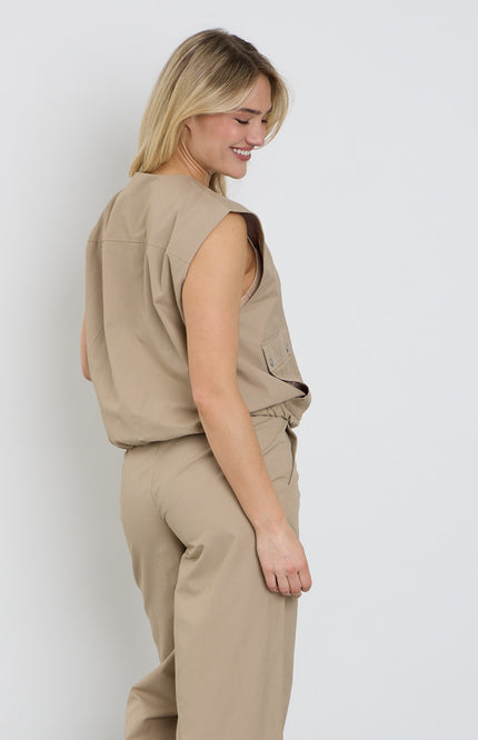 Freequent Gilet Fqcana Silver Mink 207721 Stretchshop.nl