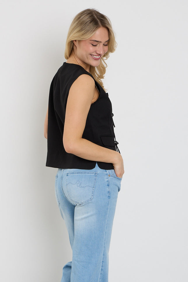 Freequent Gilet Fqmaeve Black 208189 Stretchshop.nl