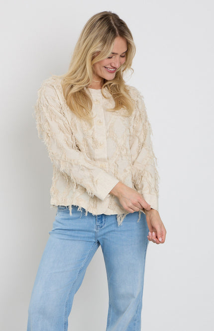 Freequent Jacket Fqfolly Moonbeam Melange 208157 Stretchshop.nl