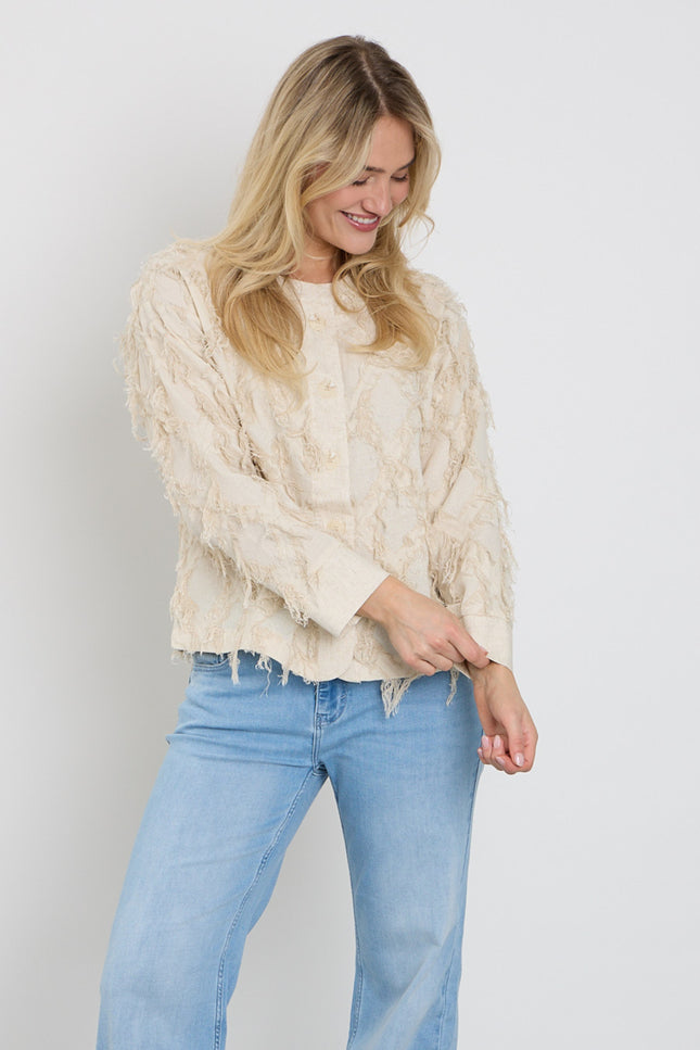 Freequent Jacket Fqfolly Moonbeam Melange 208157 Stretchshop.nl