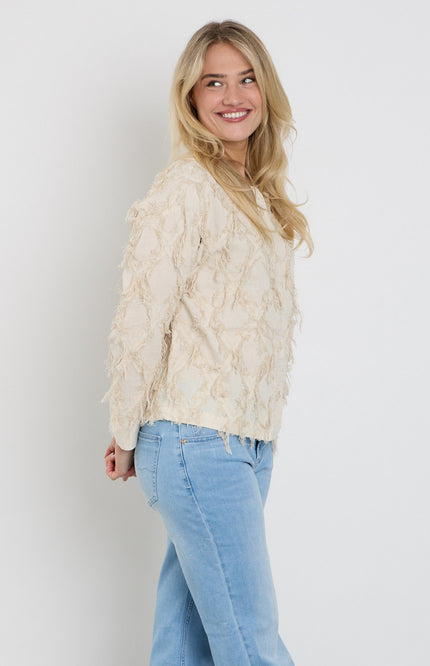 Freequent Jacket Fqfolly Moonbeam Melange 208157 Stretchshop.nl