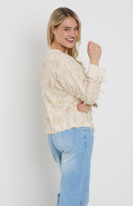 Freequent Jacket Fqfolly Moonbeam Melange 208157 Stretchshop.nl