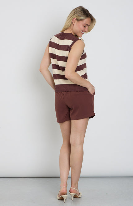 Ydence Short Jenny Dark Brown Stretchshop.nl