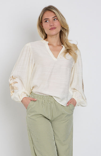Ydence Blouse Rose Ecru Stretchshop.nl