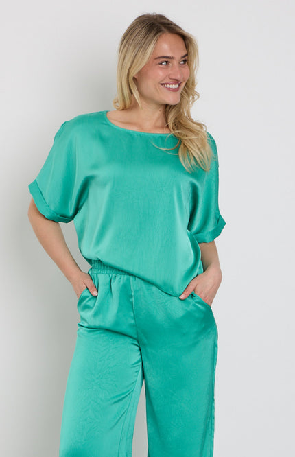 Ydence Top Huda Sea Green Stretchshop.nl
